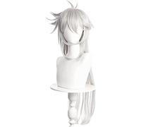 ESPADE 2022 Cos Wig Genshin Impact Razor Cosplay Grigio Argento Capelli Sintetici Lunghi Resistenti al Calore Parrucche for Giochi di Ruolo for Feste di Carnevale di Halloween