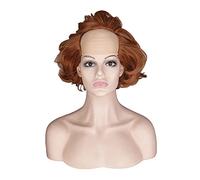 ESPADE 2022 Cos Wig Joker Cosplay Movie Stephen King's It Pennywise Clown Arancione Corto Riccio Capelli Sintetici Il Clown Pennywise Halloween Party Parrucche