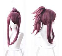 ESPADE 2022 Cos Wig K/da LOL Women's Team Akali Explosion Capovolto Parrucca Cosplay a Coda di cavalloCosplay Anime Wig