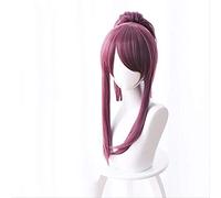 ESPADE 2022 Cos Wig K/da LOL Women's Team Akali Explosion Capovolto Parrucca Cosplay a Coda di cavalloCosplay Anime Wig
