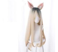 ESPADE 2022 Cos Wig KDA Women's Team LOL MV Versione di Una Parrucca Cosplay for Capelli Lunghi Tinti in Castoro