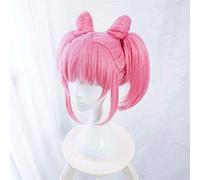 ESPADE 2022 Cos Wig New Sailor Moon Chibi Moon Parrucche Cosplay Parrucche da Donna Rosa Parrucche Sintetiche Resistenti al Calore Perucas Cosplay + cap Parrucca