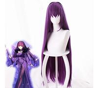 ESPADE 2022 Cos Wig Parrucca Cosplay for Capelli Lunghi Lisci Viola Fate/GrandOrder FGO Skaha Master