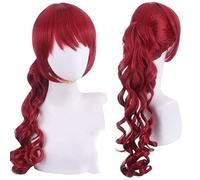 ESPADE 2022 Cos Wig Parrucca for Halloween Fashion Christmas Party Dress Up Wig Persona 5 The Royal P5R Yoshizawa Kasumi Cos Wig Capelli Lunghi Leggermente Ricci Rossi