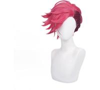 ESPADE 2022 Cos Wig Parrucca for Il Gioco Arcane VI Parrucca Cosplay VI 30 cm Profondo Rosa Corto Resistente al Calore Capelli Sintetici Donna E Uomo Gioco di Ruolo Parrucche OneSize b ( Color : VI )