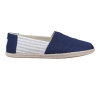 TOMS Alpargata Rope Classic, Mocassino Basso Uomo, Stripes Blue Navy, 40.5 EU