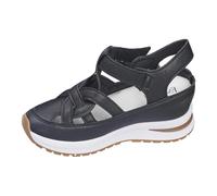 Espadrillas casual da donna con motivo forato, soletta rialzata, design comodo con plateau per il tempo libero, vacanze, spiaggia, punta aperta con cinturino sul tallone, suola antiscivolo, tacco a