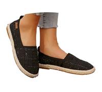 Espadrillas Casual in Canvas E Dettagli in Corda, Suola Antiscivolo Unisex Adulto,Desconocido Espadrillas Classiche in Tela con Suola in Juta Scarpe da Ginnastica Donna Estive