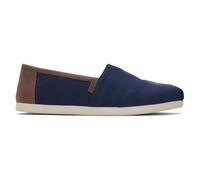 TOMS Alpargata 3.0 Vegano Pelle Bordo Slip On Espardrilles Grigio Uomo UK 7 - 12