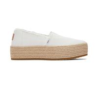 Espadrillas con plateau da donna Toms Valencia Blanc 37