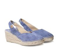Espadrillas con Zeppa da Donna in camoscio - Betty-A - Indigo, 38 EU