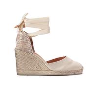 Espadrillas con zeppa in cotone CARINA Beige 40