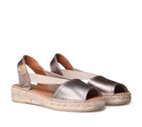 Toni Pons Espadrillas da donna Etna in pelle Platino 37 EU