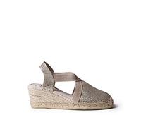 Espadrillas da Donna in Tessuto di Cotone - Triton - Platino, 41 EU