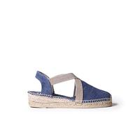 Toni Pons Espadrillas da Donna in Tessuto di Cotone - Verdi-V - Marino, 37 EU