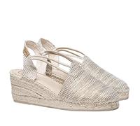 Espadrillas da Donna in Tessuto - Tania-ZR - Beige, 38 EU