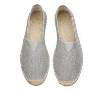 Espadrillas da uomo classiche casual in tela, senza lacci, scarpe piatte extra larghe, scarpe da barca basse estive, comode da camminare, scarpe da ginnastica antiscivolo, scarpe da ginnastica leggere