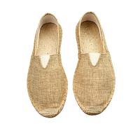 Espadrillas da uomo classiche casual in tela, senza lacci, scarpe piatte extra larghe, scarpe da barca basse estive, comode da camminare, scarpe da ginnastica antiscivolo, scarpe da ginnastica leggere