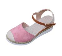 Espadrillas Donna Zeppa Sandali Con Zeppa Sandali Nera Sandalo Confort Eleganti Tacchi Estivi Scarpe Nere Ciabatte Memory Foam Estive Platform Comodi Comodo Slingback Basse Sandaletti 44 Tacco Pelle