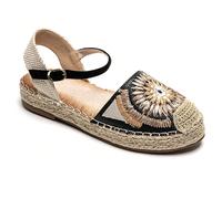 Espadrillas in Dentelle Élégantes avec Semelle Compensée - Confort e Stile Bohème Ajoutez une touch and comfort and comfort à votre garde-robe con espadrillas en dentelle à semelle compensée. Il suo d