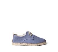 Espadrillas Stringate da Uomo in Tessuto di Cotone - Dixon - Blu, 43 EU
