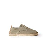 Toni Pons Espadrillas Stringate da Uomo in Tessuto di Cotone - Dixon - Cachi, 44 EU