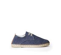 Espadrillas Stringate da Uomo in Tessuto di Cotone - Dixon - Marino, 39 EU