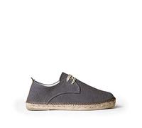 Toni Pons Espadrillas Stringate da Uomo in Tessuto di Cotone - Dixon - Nero, 42 EU