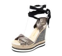 Espadrilles - Bull Drill sandalo zeppa oro - - Shoes - Donna - Nero - 40 EU