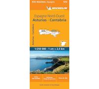 España Noroeste, Asturias, Cantabria 11572: Wegenkaart Schaal 1 : 250.000: 572