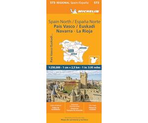 España Norte. País Vasco/Euskadi Navarra, La Rioja 1:250.000: North, Basque Country, Navarra, La Rioja Map 573