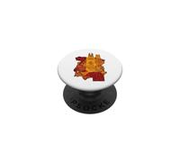 España Spagna Mappa Luoghi d'interesse Sagrada Familia Graphic Design PopSockets PopGrip Adesivo