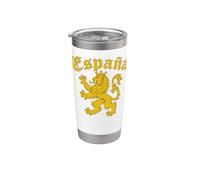 Espana Spain Lion Symbol Spanish Spaniard Pride Bicchiere termico in acciaio inox doppia parete