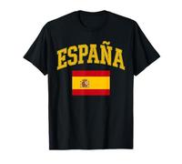Espana Testo Bandiera Spagnola Maglietta