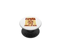 Espana Vamos Roja Spagna Leone Uomini Donne Bambini Spagnolo Pride PopSockets PopGrip Adesivo