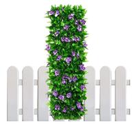Espandable Garden Pergola Screen, Artificiale Falso Espandibile Gardening Supplies With Flower | Privacy Fence Screen,for Patio Porch Garden Balconi Deck Appartamenti Art Cemetery Gate Outdoors Park
