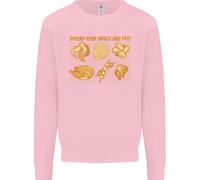 Espandi Le Tue Ali & Friggi Divertente Pollo BBQ Uomo Felpa Maglione