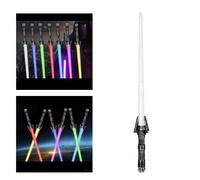 Espandibile Light Up Sciabola 7 Colori Giocattolo con il Suono Dress Up