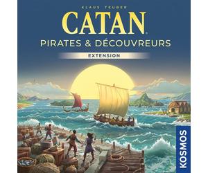 Espansione Catan Pirati & Scopritori Kosmos Refresh 2025 - 5 scenari, 2-4 giocatori, 12+ - Blu e giallo - Nouvo