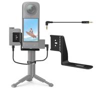 Espansione del microfono per Insta360 X5 Microfono invisibile Cold Shoe per DJI Mic Mini ricevitore Audio Mic Mount Adapter con cavo audio per Insta360 X5 Action Camera Accessori
