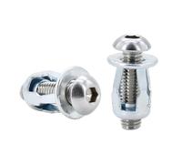 espansione di petali a spirale a forma di petali d Set di dadi for rivetti esagonali in metallo a forma petalo M4 M5 M6 multicolore(Round Head (Silver),M4x20(10Pcs))