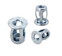 espansione di petali a spirale a forma di petali d Set di dadi for rivetti esagonali in metallo a forma petalo M4 M5 M6 multicolore(Cross Head (Silver),M6x20(10Pcs))