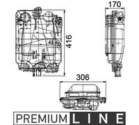 Espansione Liquido Refrigerante con Coperchio MAHLE per Eurotrakker Eurotech