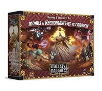 CMON Espansione Massive Darkness 2 Monaci e Negromanti vs The Paragon Heroes and Monsters | Gioco di strategia cooperativo per adulti e adolescenti | Età 14+ | 1-6 giocatori | Tempo di gioco medio 60