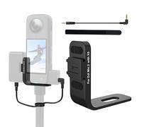 Espansione microfono per Insta360 X5 Cold Shoe Mount per DJI Mic 2 Ricevitore Supporto Audio Staffa Adattatore per Insta 360 X5 Accessori con Cavo Audio