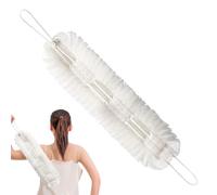 Espansione posteriore per doccia - Tubo doccia 2 in 1 | Back Scrubber per bagno | Puff per scrub corpo con manici in corda | Spugna detergente ad asciugatura rapida per la rimozione della pelle morta