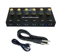 Espansore del mixer audio ad alte prestazioni con 6 ingressi 2 uscite 30 ore di utilizzo della batteria per uso in studio all'aperto in diretta Broadcast