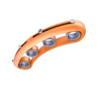Espansore Dita per Ukulele 19x4,5x2,3cm Allenamento | ABS e Silicone, Regolazione Manuale, per Lezioni e Pratica in Movimento, Arancia