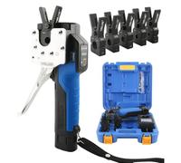 Espansore elettrico per tubi in rame, batteria ricaricabile da 7,4 V, 9 mandrini intercambiabili da 1/4-3/4", HVAC eccentrico cono svasatura strumento con custodia per il trasporto