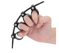 Espansore per dita per chitarra, strumento per allenare le dita della chitarra, pianoforte, strumento musicale per principianti, Nero di grandi dimensioni (portata regolabile), Avvolgere